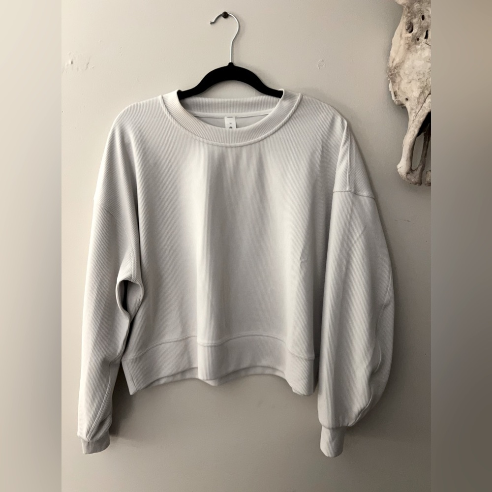 Lululemon Ribbed Softstreme Perfectly Oversized Cropped Crew